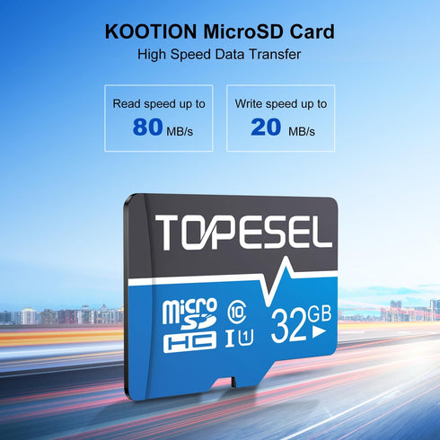 TOPESEL 32GB Micro SD Card 2 Pack Memory Cards Micro SDHC UHS-I TF Card Class 10 for Camera/Drone/Dash Cam(2 Pack U1 32GB)...