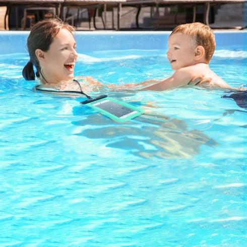 MoKo Floating Waterproof Phone Pouch Holder, Floatable Phone Case Dry Bag with Lanyard Armband Compatible with iPhone 14 13 12 11 Pro Max X/Xr/Xs ...