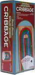 Family Classics Cribbage - Solid Wood Continuous 3 Track Board with Built-In Storage Compartment for Pegs...