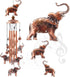 Wind Chimes Outdoor Clearance, Ukulork Elephants Aluminum Tube Windchime with S Hook,Patio Garden Decor, Housewarming Gift....