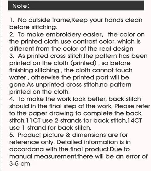 Svarog Stamped Cross Stitch Kits Beginners Full Range of Embroidery Patterns Starter Kits for Adult or Kids DIY Cross Stitches Needlepoint Kits 14...