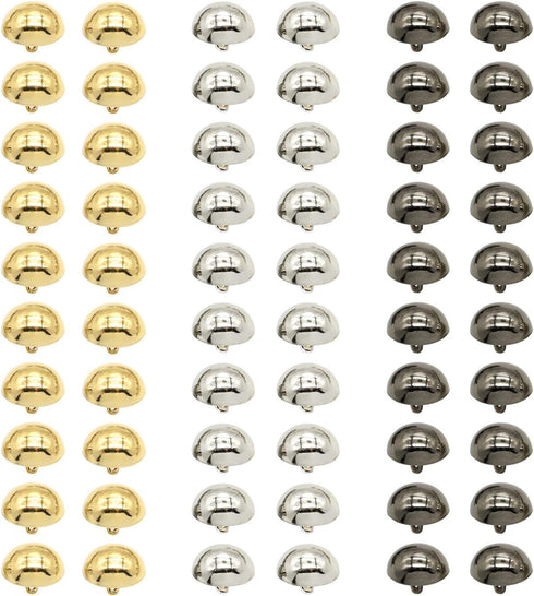 60Pieces 15mm Round Sewing Buttons, Mushroom Domed Buttons Half Round Button for DIY Project...