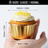 EUSOAR Gold Cupcake Cups, 3.5 Oz 50pcs Disposable Foil Muffin Liners, Gold Cupcake Baking Cups, Ramekin Aluminum Cupcake Tip Pan Ramekin Holders, ...
