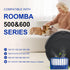 Funmit Aero Vac Filter Replacement parts for Roomba 500 & 600 Series 536 550 595 614 618 620 630 635 645 650 655 660 665 671 675 677 680 690 694 6...