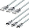 Rankie Micro USB Cable High Speed Data and Charging, Nylon Braided Charger Cord, 3-Pack, 3 Feet...