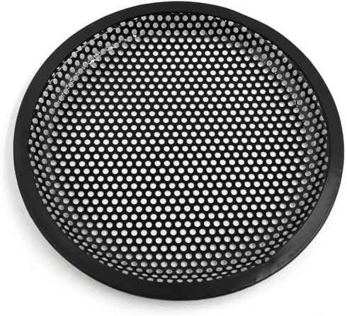 uxcell 4pcs 8'' Black Metal Car Speaker Subwoofer Mesh Cover Protective Grill Replacement...