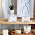 Modern Square Qtip Holder Acrylic Bathroom Vanity Countertop Storage Organizer Canister Jar for Cotton Swabs, Rounds, Balls, Makeup Sponges, Bath ...