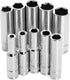 Performance Tool W36400 1/4-Inch Drive 6-point MET Deep Wall Socket Set, 10-Piece...