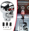 Pack of 1 Shift Head Replacement, Skull Shift Knob Gear Stick, with Led Light, Universal for Most Cars (Red)...