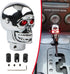Pack of 1 Shift Head Replacement, Skull Shift Knob Gear Stick, with Led Light, Universal for Most Cars (Red)...