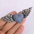 EVER FAITH Austrian Crystal Victorian Style Love Heart Angel Wing Stunning Brooch...