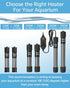 Fumak 25W Adjustable Aquarium Heater Super Short Submersible Fish Tank Heater Fish Heater with LED Digital Display Thermostat, for Tanks 3-5 Gallo...