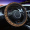 Leopard Steering Wheel Covers Non Slip Neoprene Steering Wheel Protector Cover Universal 15 Inch for Men Women...