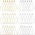 120Pcs Beading Hoop Earrings for Jewelry Making,Triangle Beading Earrings Hoop Bulk Jewelry Making Beadings Supplies Teardrop Rhombus Geometric Ea...