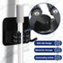 4PCS Broom and Mop Holder?Stainless Steel Waterproofing Broom and Mop Holder Wall Mountain, Adhesive Mop Holder with Hooks, Cleaning Supplies Orga...