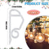 Yotako 150 Pcs Christmas Light Clips Gutter Clips for Hanging Outdoor Lights Christmas Light Hooks Weatherproof for Christmas Decoration...