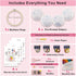 VIVIDOX 4 Sets Embroidery Kit for Beginners with Stitch Video, Cross Stitch Kits for Adults Practice, Starters, Hand Craft Lover with Embroidery C...