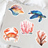 100PCS Ocean Stickers, Cute Sea Creature Aesthetic Decals Vinyl Waterproof Stickers for Water Bottle Laptop Luggage Helmet Skateboard Snowboard Gu...