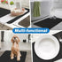 Dish Drying Mat Coffee Mat Drying Pad Hide Stain Absorbent with Rubber Backed for Kitchen Counter,Coffee Machine Dish Rack (Black, 12"x20")...