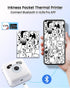 Mini Receipt Printer - TP6-S Mini Bluetooth Thermal Printer - Mini Sticker Printer Machine - with 1 roll Non-Adhesive Thermal Paper for Receipt/St...