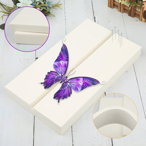 Adjustable Labs Insect Pinning Spreading Board with Wings Pressing Paper, 11.8' * 6.7' * 1.3’ EVA Foam, Bug Boards Butterfly Mounting Specimen Spr...