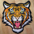 Tiger Patch Large Embroidered Iron-On Applique Roaring Bengal Striped Souvenir...