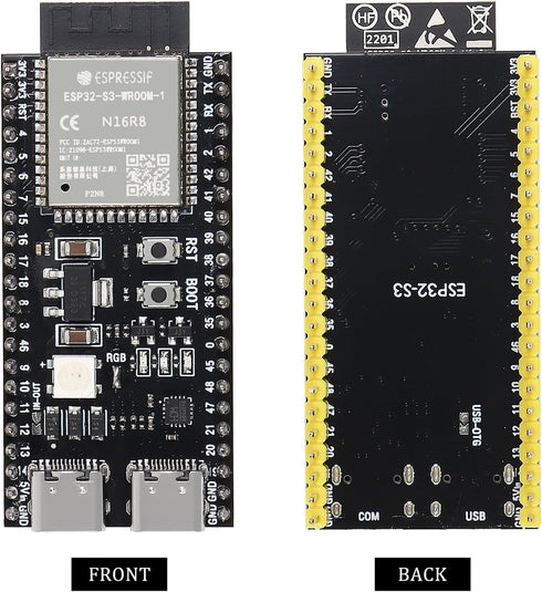 AITRIP 3PCS ESP32-S3-DevKitC-1-N16R8 ESP32-S3 ESP32 WROOM-1-N16R8 Development Boards 16M External Flash Expansion 8M PSRAM with WiFi, Bluetooth 5....