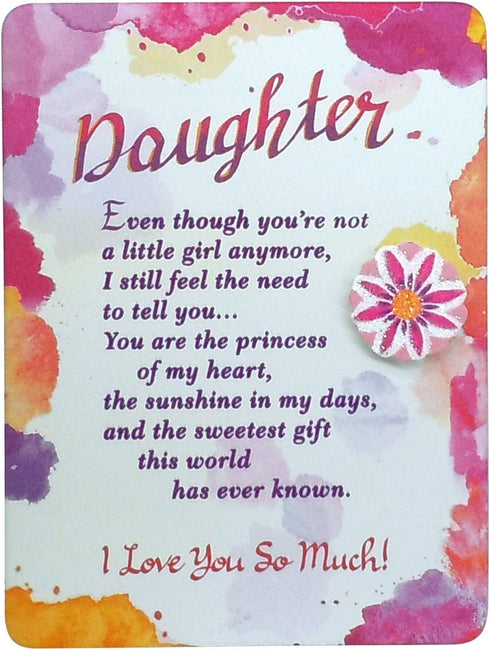 Blue Mountain Arts Daughter Magnet with Easel Back—Holiday, Birthday, Graduation, Just Because, or "I Love You" Gift from a Mom or Dad, 4.9 x 3.6 ...