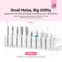 Saviland Nail Drill Holder: Nail Organizers and Storage Nail Tool Organizer Nail desk Organizer for Nail Tech Supplies 10 Holes Nail Bit Holder Ea...