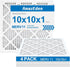 10x10x1 Air Filter MERV 11, 2 Pack AmazEden MPR 1000 Pleated HVAC AC Furnace Dust Defense Air Filters Replacement (Exact Dimensions: 9.81x9.81x0.8...