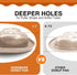 HONGBAKE Nonstick Donut Pans For Baking, 2-Pack 6 Cavity Upgraded Deepened Doughnut Tray, Heavy Duty Mini Bagel Mold for Oven - Bronze Gold...