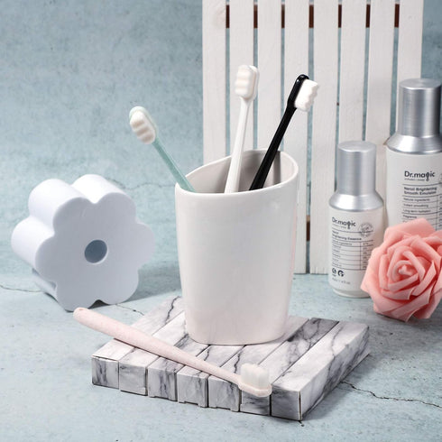 4 Pieces Extra Soft Toothbrushes for Sensitive Gums with 20000 Micro Nano Bristle for Adult Pregnant Gum Recession Elderly Braces, Protect Fragile...