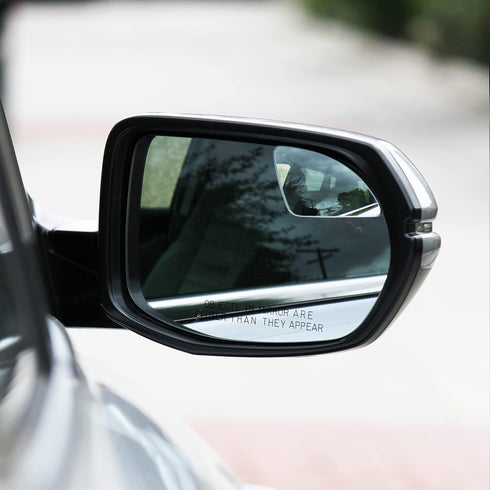 Blind Spot Mirrors for Cars - by Safe View Company - Change Lanes w Confidence - Made from Real Convex Glass - Long Lasting - Easy Peel & Stick (S...