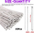 Swpeet 50Pcs 14 Inch Stainless Steel Exhaust Strap Wrap Coated Locking Cable Zip Ties Perfect for Automotive Parts, Home Repair, Computer Repair...