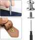YORANYO 75 Sets 8MM Round Head Button Stud for Leather Chicago Screws Spikes and Stud Leather Rivets Screws Button Rivets for Repair and Decorate ...