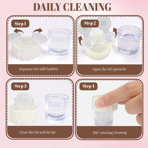 2PCS Contact Lens Case with 2Pcs Cleaner Washer, Portable Travel Eye Contact Case Contact Cases with Mirror Tweezers Remover Tool Solution Bottle ...