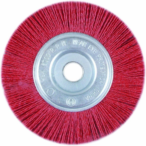 Task T25659 6-Inch Coarse Nylon Wheel Brush with 1/2 & 5/8" Arbor Hole, for Removal of Rust, Paint, Stain, Tarnish and Corrosion on Metal and Wood...