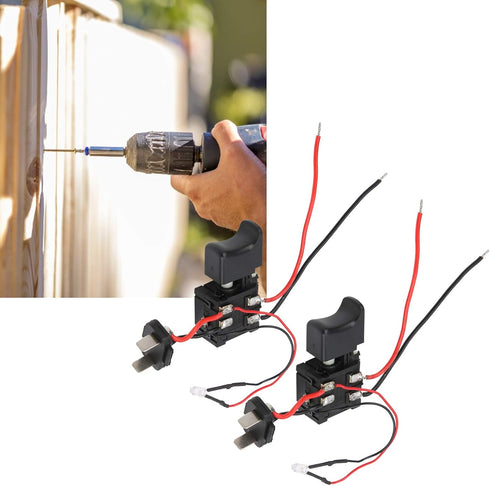 Electric Drill Switch, 2pcs Power Tool Switch for Electric Hammer Impact Drill Equipment Accessories...