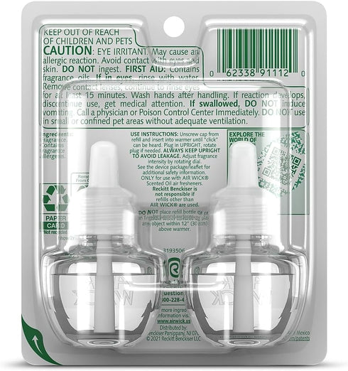 Air Wick Plug in Scented Oil Refill, 2 ct, Summer Delights, Air Freshener, Essential Oils...