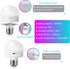 Rechargeable Light Bulbs for Sconce and Lamp with Remote, RGB, Timer, Dimmable, E26 Battery Operated Light Bulb, 3 Color Temperature, 2Pack...