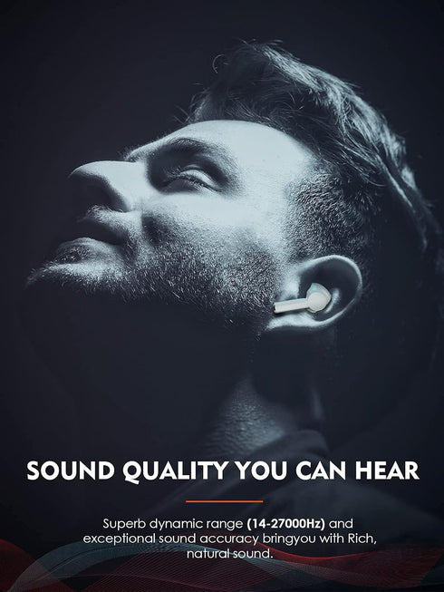 Deepods 3 True Wireless Earbuds Headphone with 3D Spatial Audio, Bluetooth 5.3 in-Ear Headphones Headset, IPX6 Sweat & Waterproof Earphone, 46H Pl...
