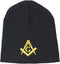 Treasure Gurus Black Masonic Winter Beanie Warm Knit Free Mason Hat Ski Cap Freemason Gift...