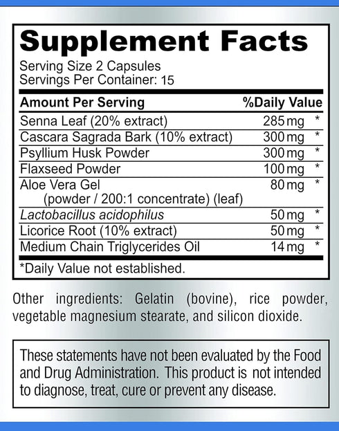 15 Day Colon Cleanse and Detox, Herbal Detox Formula, Supports Weight Loss, Constipation Relief - Boosts Energy. Flush Toxins, Natural Safe Colon ...