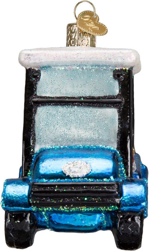 Old World Christmas Lover Gifts Glass Blown Ornaments for Christmas Tree Golf Cart...