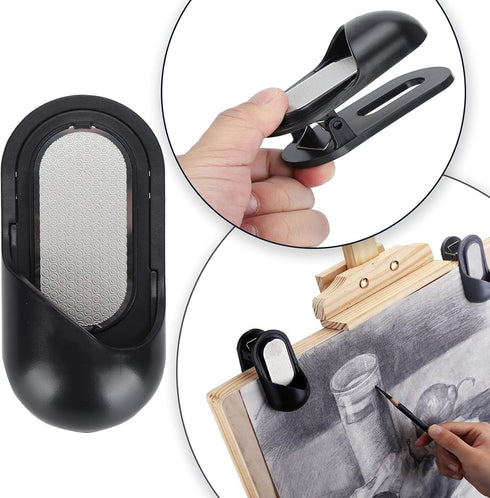 Sketch Pencil Grinder, Sketch Pencil Grinder with Painting Clip Pencil Sharpener Pointer Sketch Sandpaper...