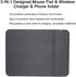 Mouse Pad with Wireless Charger, Qi Certified 15W Fast Wireless Charging Pad for Samsung iPhone, and All QI Enable Devices....