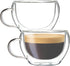 Youngever 2 Pack Glass Espresso Mugs, Double Wall Thermo Insulated Glass Coffee Cups, 5.5 Ounce (Wide)...