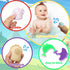 Baby Bath Toys, 13 Pcs Silicone Mold Free Bath Toys with a Storage Bag, Squeezable Dinosaurs Bathtub Toys, No Hole Sensory Ocean Animal Suction Cu...