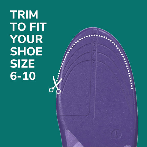 Dr. Scholl’s Prevent Pain Insoles for Women, Size 6-10, 1 Pair: The Only Proven Insole to Prevent Lower Body Pain - Arch Support Shoe Inserts for ...