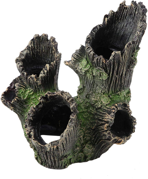 DAUERHAFT Artificial Resin Tree Trunk for Aquarium Driftwood Decoration for Fish Tank Ornaments, Resin Aquarium Accessories(18.00x12.00x21.00)...